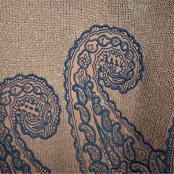 Vintage brown and black sweater with sheer sleeves - Picture 2 of 10